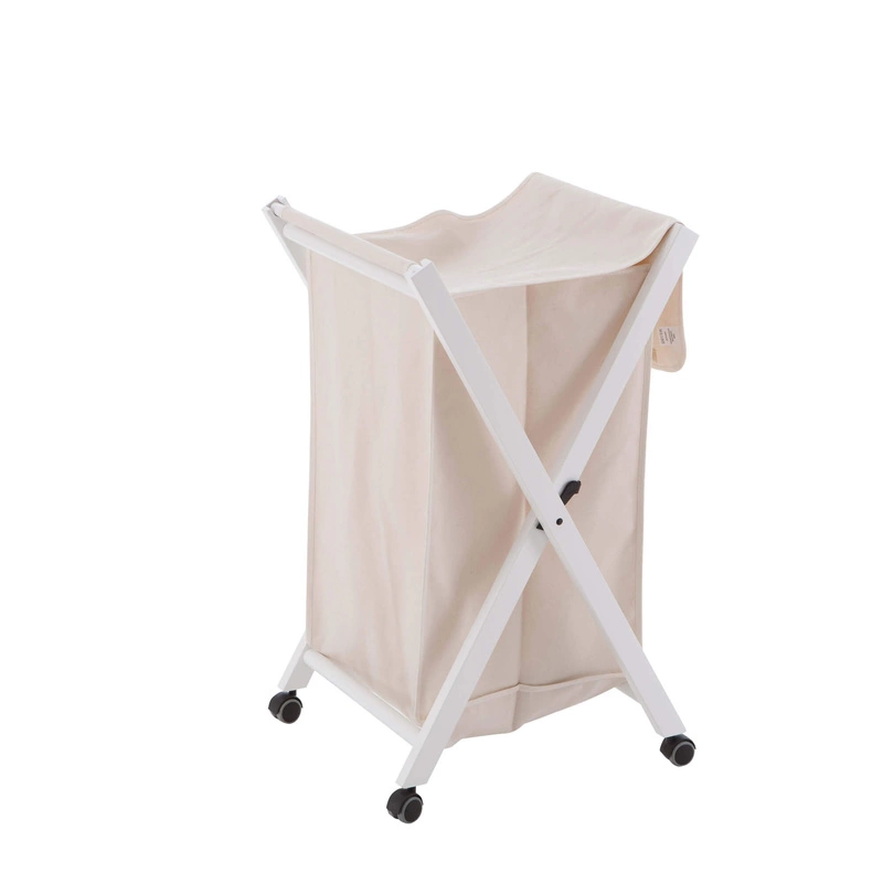 ARREDAMENTI - BANNY Składany kosz na pranie - 50 x 44 cm, Biały