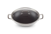 Le Creuset  - 3-PLY Wok ze szklaną pokrywką 30 cm z powłoką nieprzywierającą