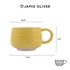 Jamie Oliver - kubek ceramiczny żółty Big Love Cosy Cuppa 375 ml