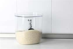 Qualy - Pojemnik do przechowywania Lucky Mouse szary 3,5L