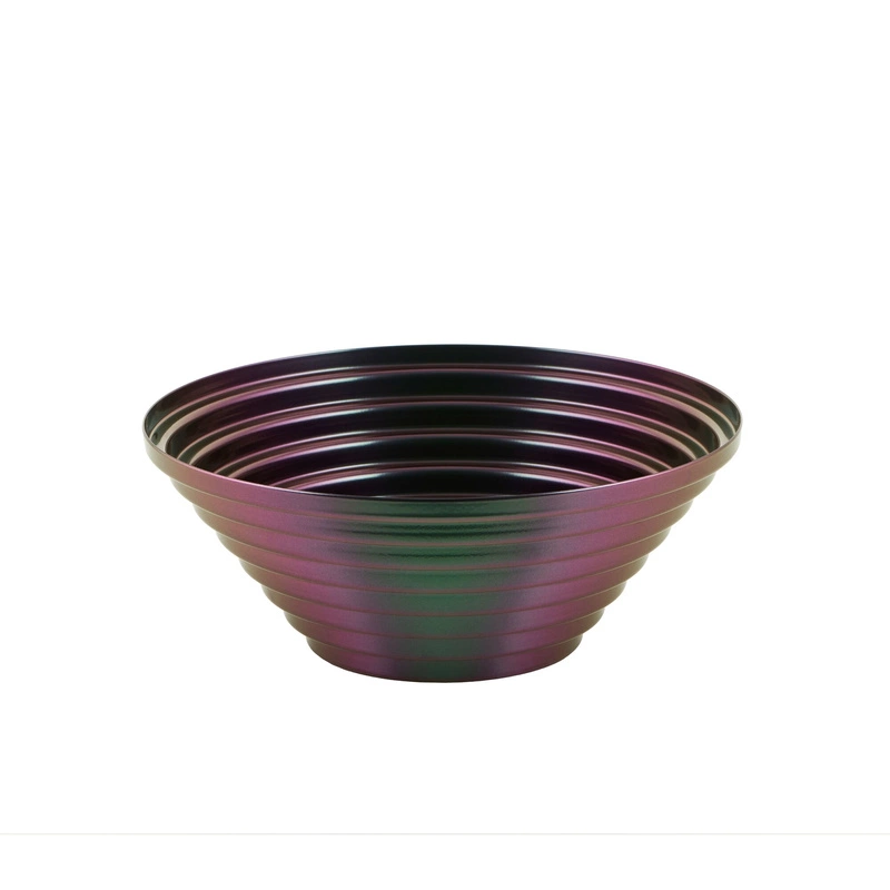 Alessi - kosz stalowy, fioletowo-zielony, 25 cm