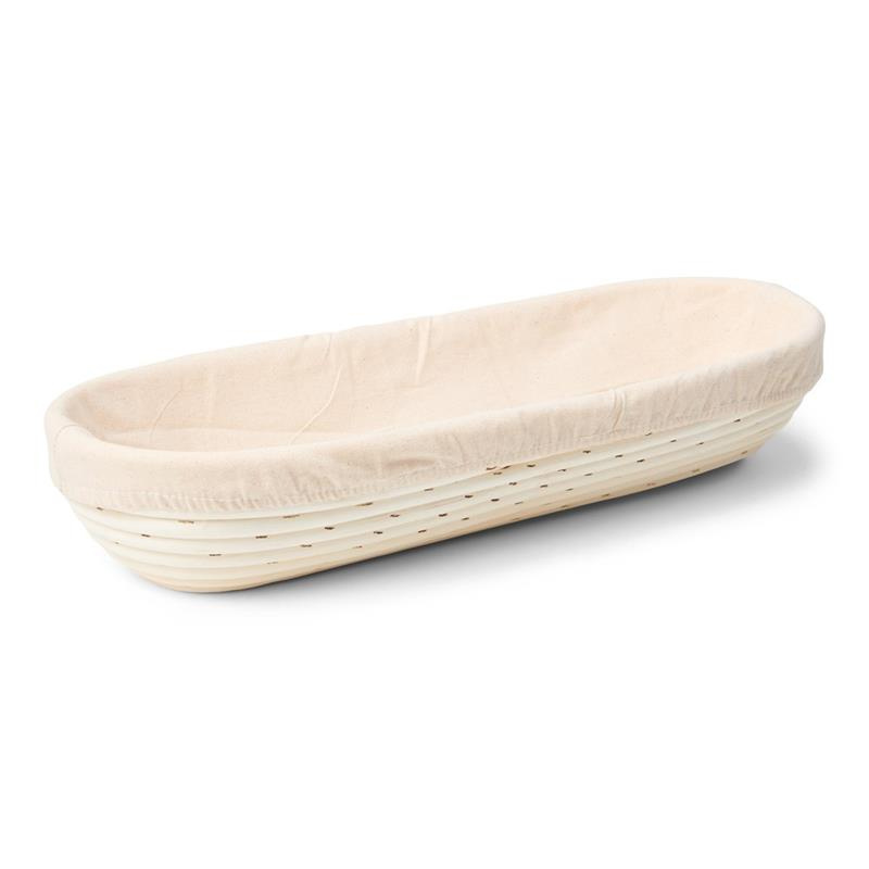 Patisse - Koszyk  do wyrastania chleba owalny z płótnem 41x15cm
