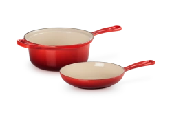 Le Creuset - Garnek Marmitout 2w1 22 cm 2,3 l wiśniowy
