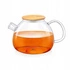 Wilmax - Dzbanek do herbaty 1,5 l, pokrywa bambusowa