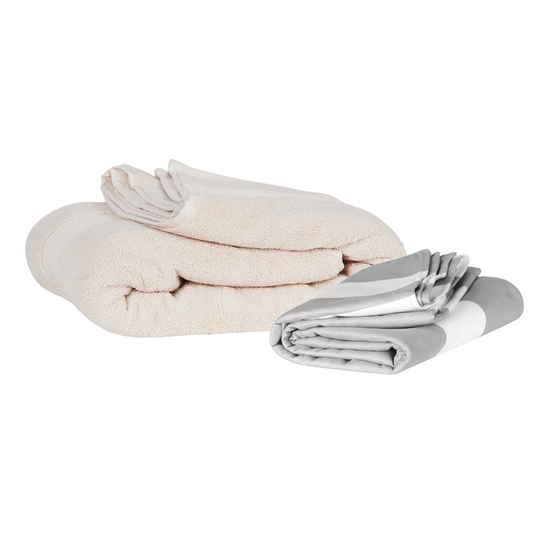 Dock & Bay - Ręcznik plażowy, szybkoschnący - Goa Grey L 160x90cm