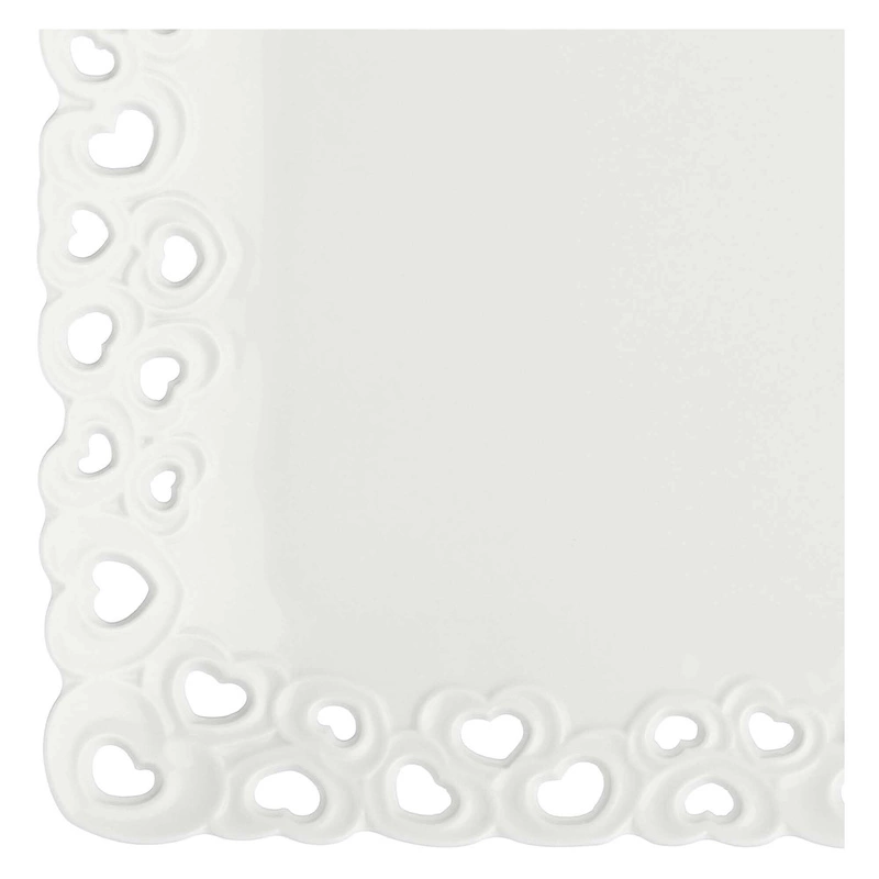 La Porcellana Bianca - zdobiona taca do serwowania 35 x 26 cm Valentino