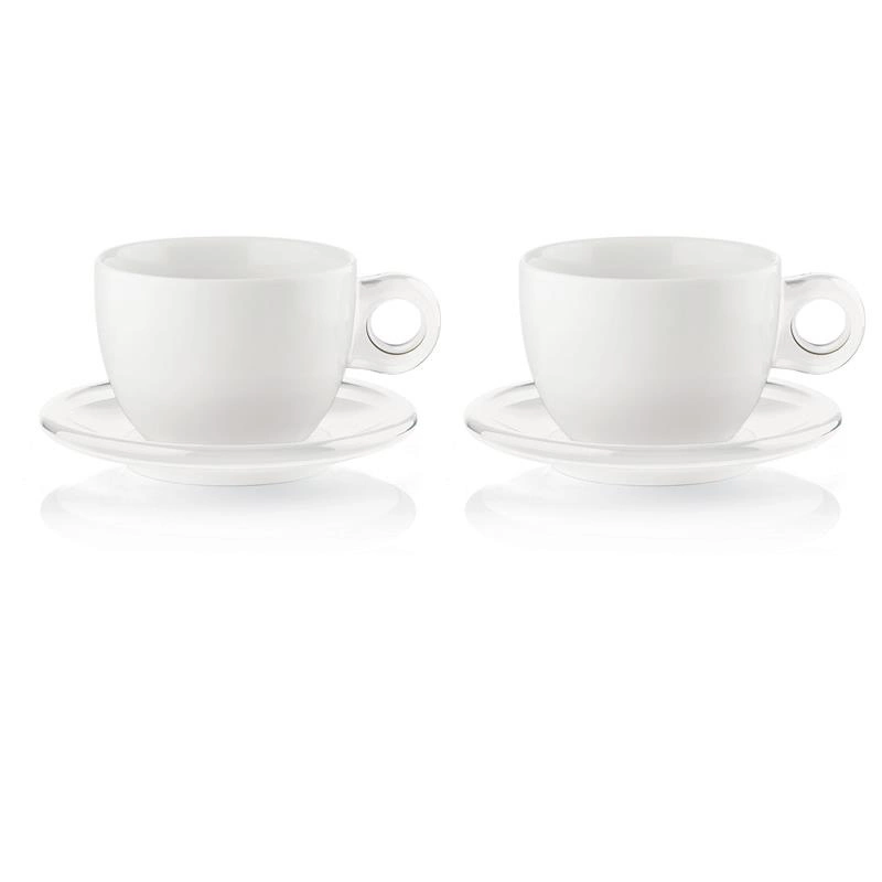 Guzzini - zestaw 2 BREAKFAST CUPS WITH SAUCERS