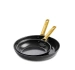 GreenPan - Patelnie ceramiczne PADOVA Black 20 + 26 cm