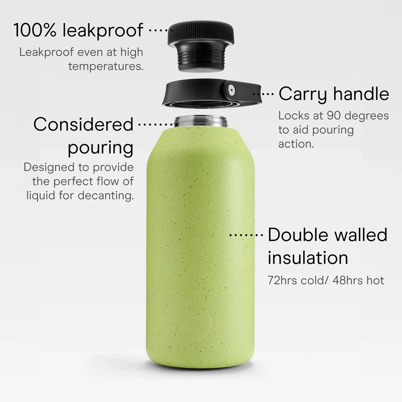 Chilly's Bottles - Butelka termiczna Chilly's | 4000 ml | Limonkowy