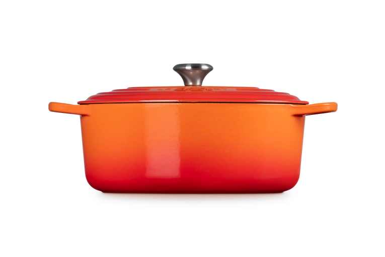 Le Creuset - brytfanna żeliwna emaliowana Signature 31 cm 6,3 l płomienna