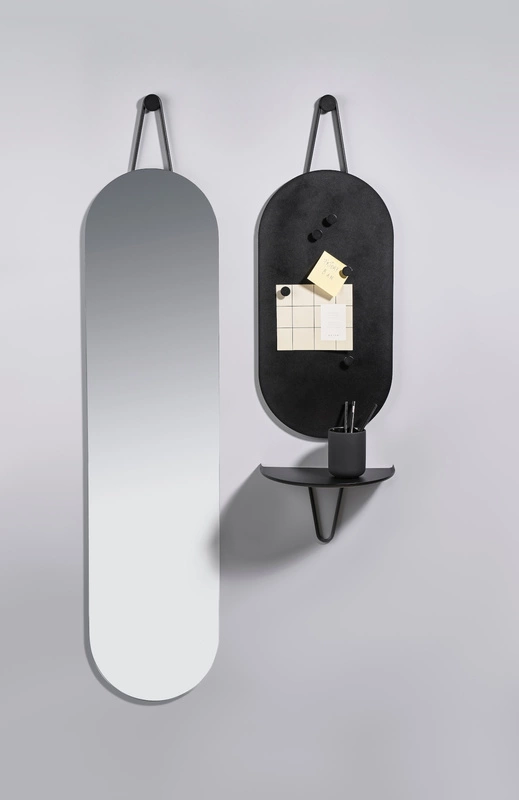 Zone Denmark - Lustro ścienne 120x30 cm A-Wall Soft Grey