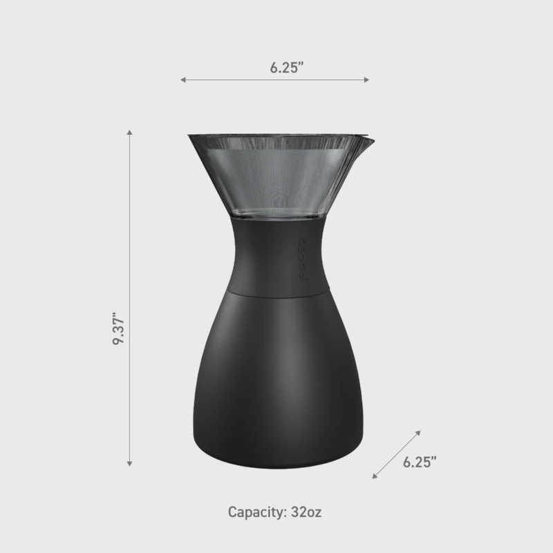 Asobu - Zaparzacz do kawy POUR OVER WOOD, 1,18L
