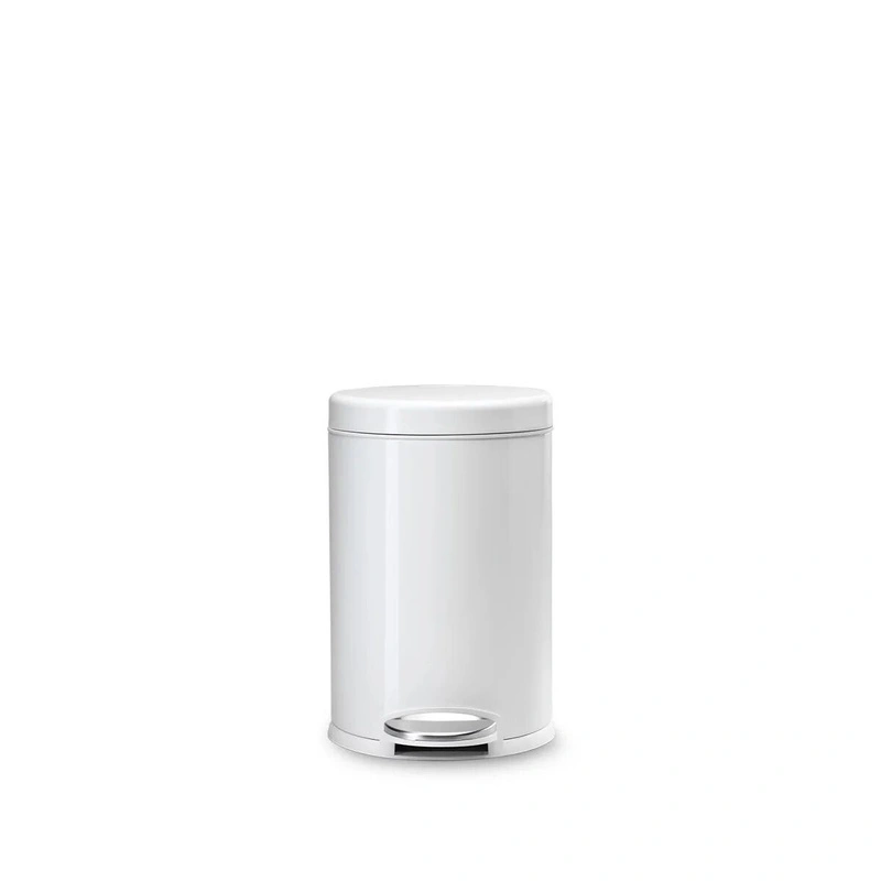 simplehuman - Kosz na śmieci 4.5L pedałowy - biały