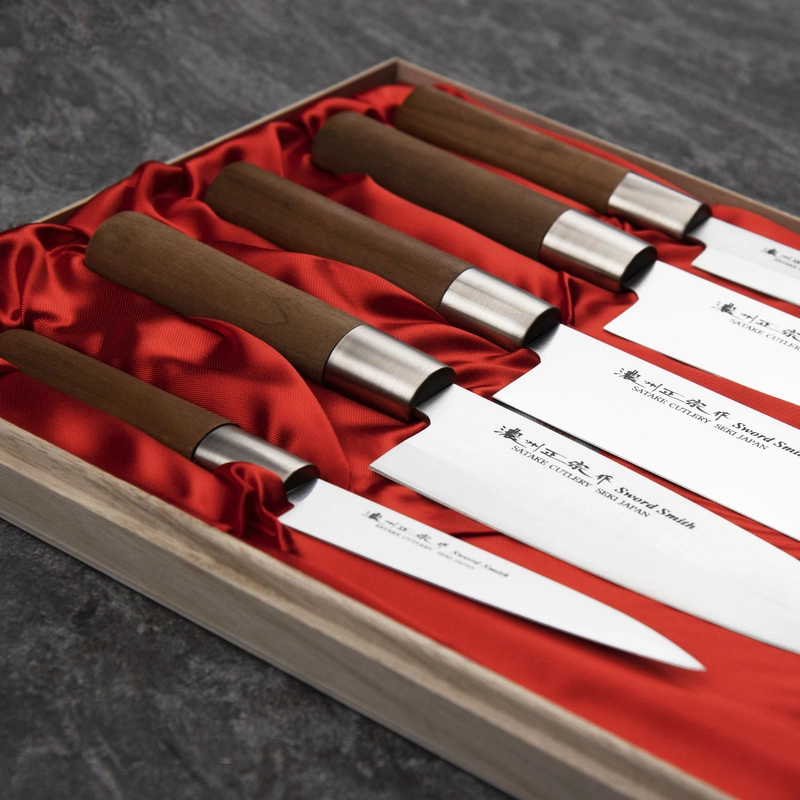 Satake - Masamune Zestaw 5 noży w drewnianym pudełku
