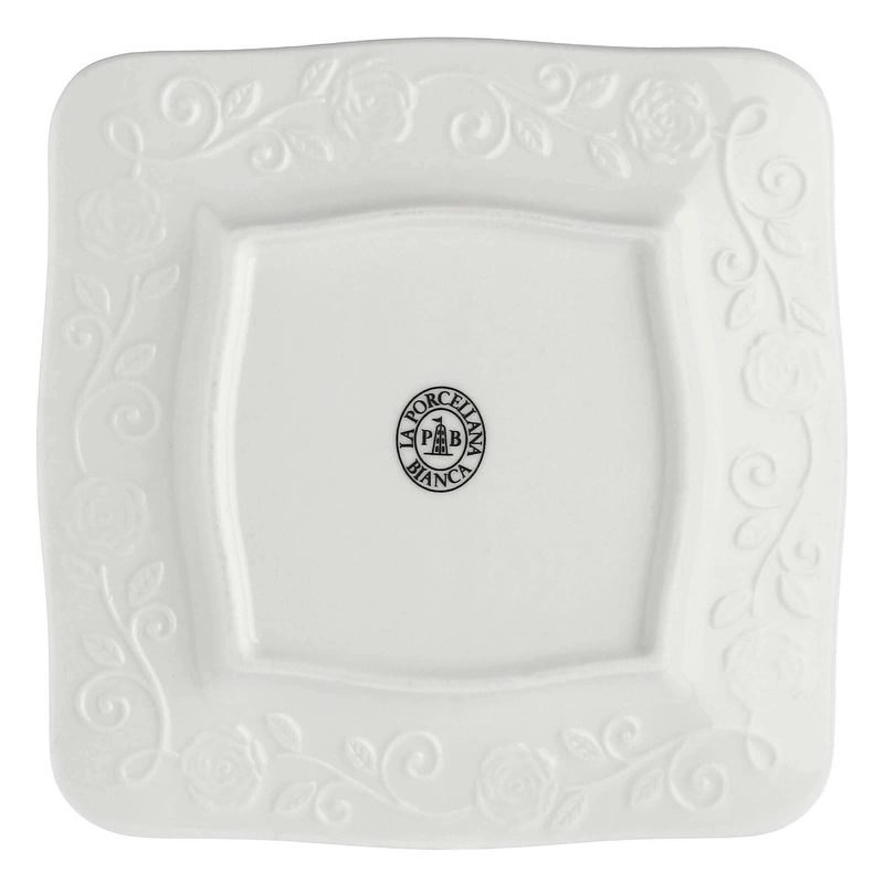 La Porcellana Bianca - zestaw 6 talerzy kwadratowych 20 cm Florentina