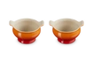 Le Creuset - Zestaw 2 Bulionówek 600ml płomienny