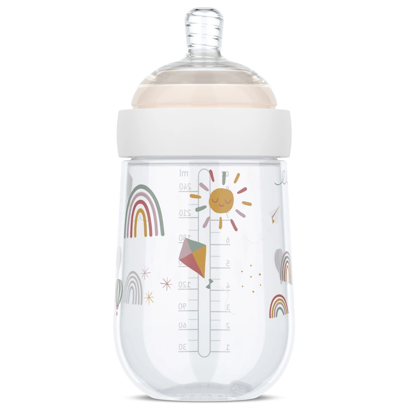 Mepal - Butelka ze smoczkiem Mio 240 ml Sunshine & Rainbow