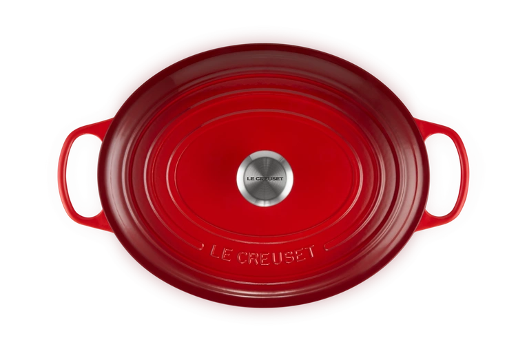 Le Creuset - brytfanna żeliwna emaliowana Signature 33 cm 7,5 l wiśniowa