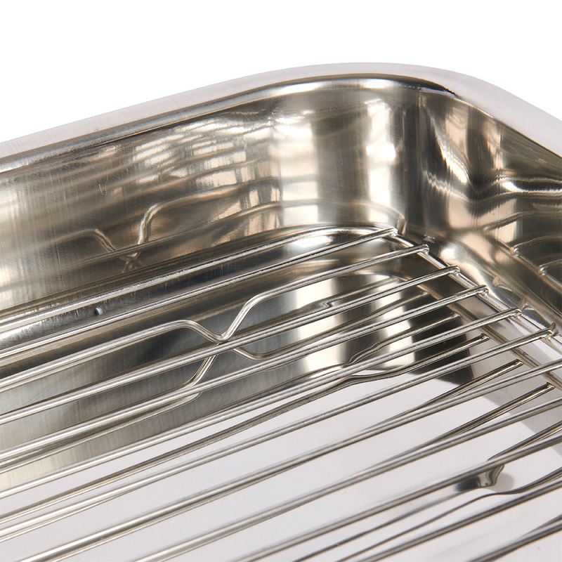 KitchenCraft - KitchenCraft brytfanna z rusztem ze stali nierdzewnej 43 x 31 cm