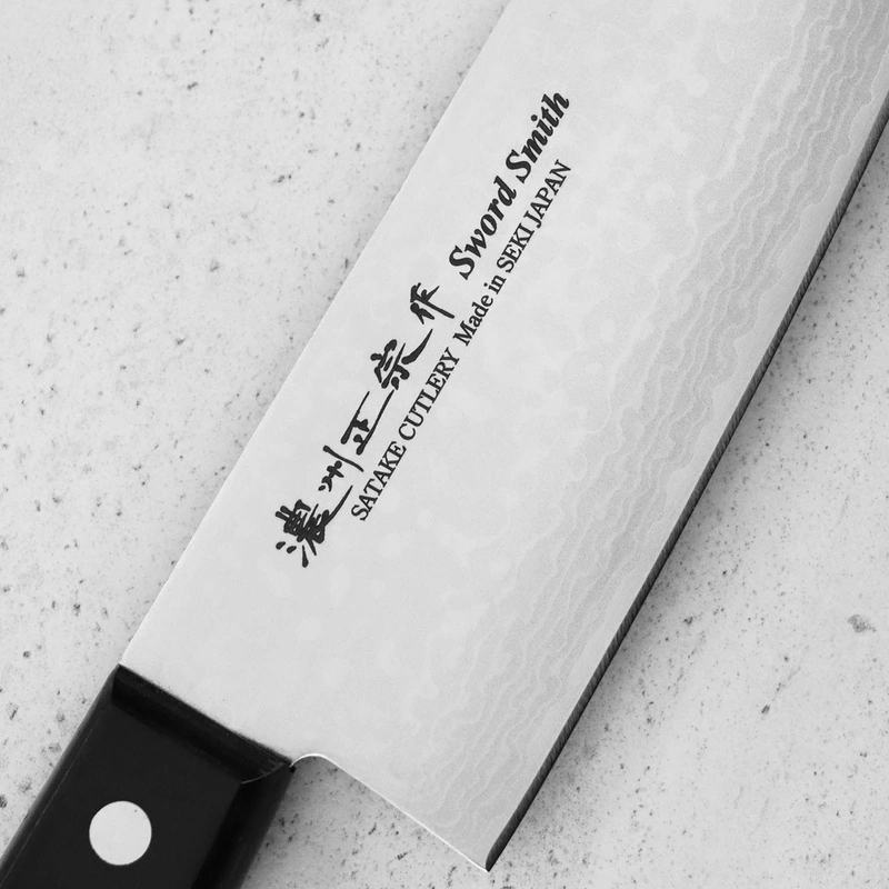 Satake - Unique VG-10 Damascus Nóż Santoku 17cm