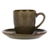Rose&Tulipani - zestaw 6 filiżanek do espresso 90 ml Concerto Grigio Tortora