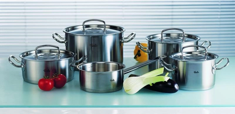Garnki Fissler Profi - 5 częściowy zestaw stalowe pokrywy