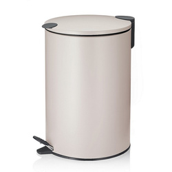 Kela - Kosz na śmieci 12 l beżowy Mats
