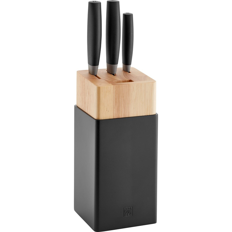 Zwilling - zestaw 3 noży w bloku czarny Now S