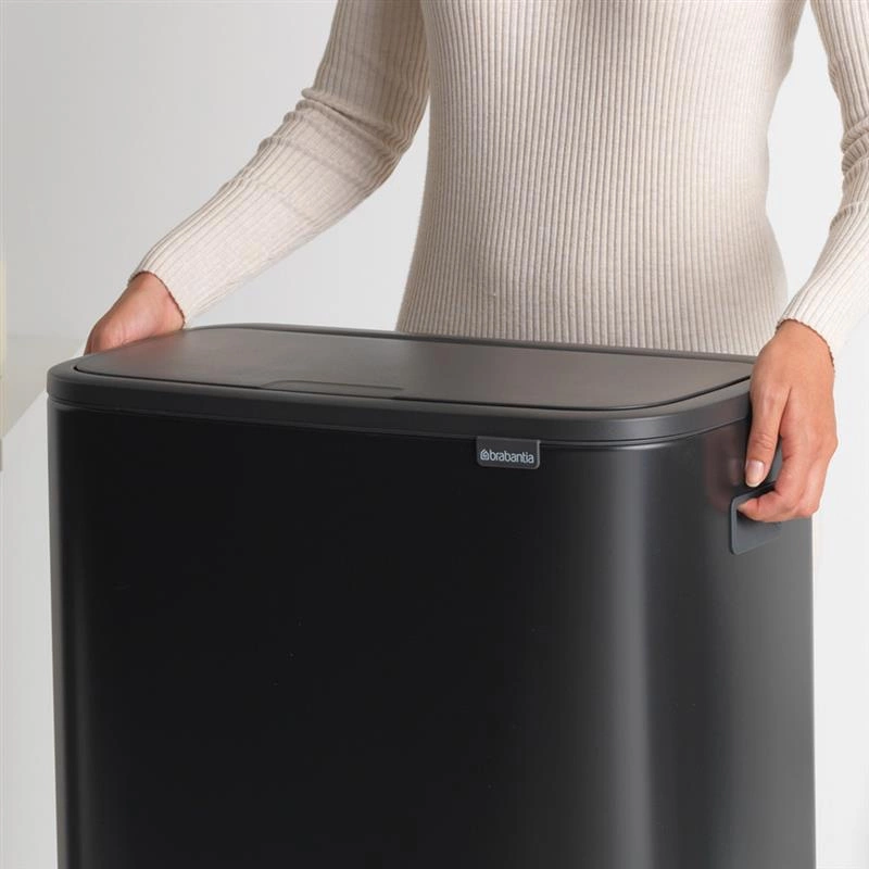 Brabantia - kosz na śmieci Bo Touch Bin 60L (2 x 30) czarny