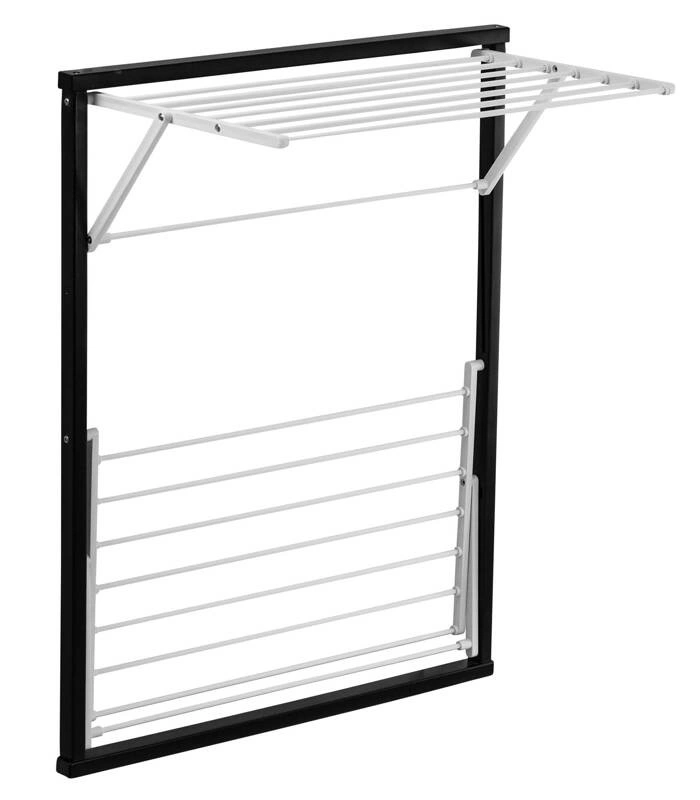 ARREDAMENTI - KLAUS Suszarka na pranie na kaloryfer - 89 x 68 cm, Czarny