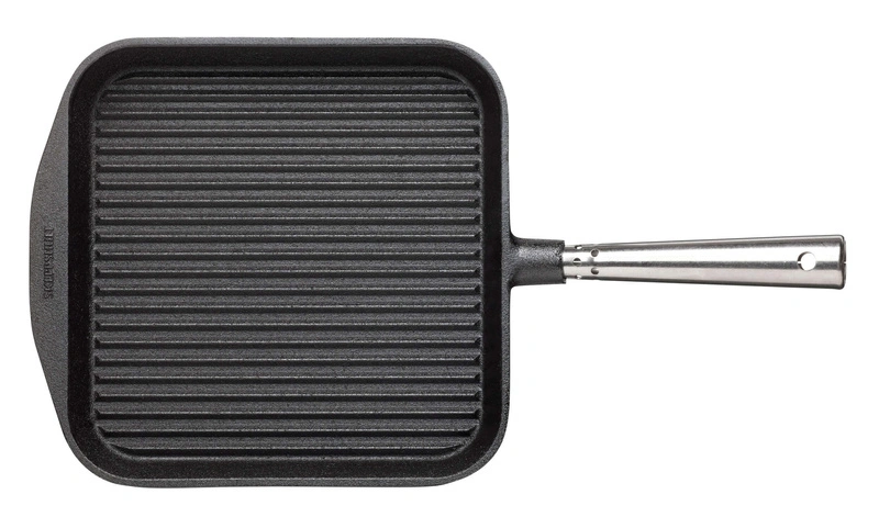 Skeppshult - PROFESSIONAL Patelnia grillowa ze stalową rączką - 25 cm, czarny