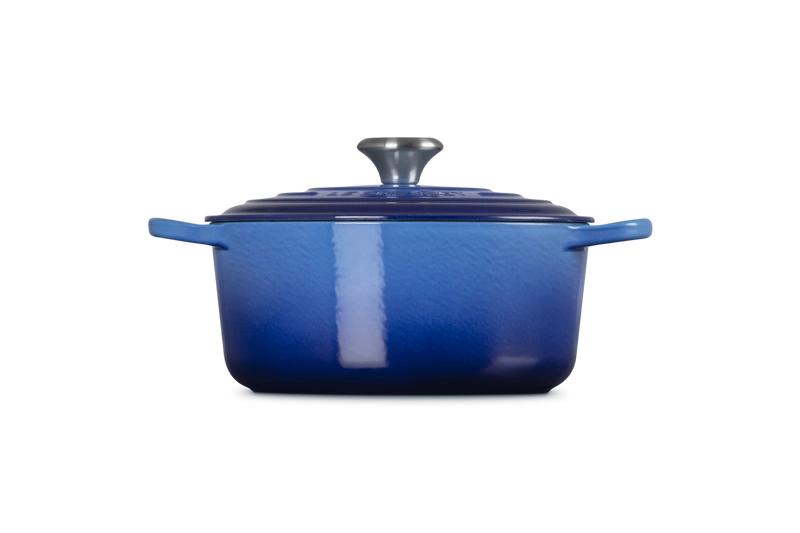 Le Creuset - brytfanna żeliwna emaliowana Signature okrągła 24 cm 4,2 l lazur
