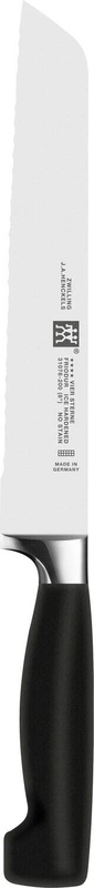 Zwilling - Zestaw 5 noży w bloku samoostrzącym Four Star czarny