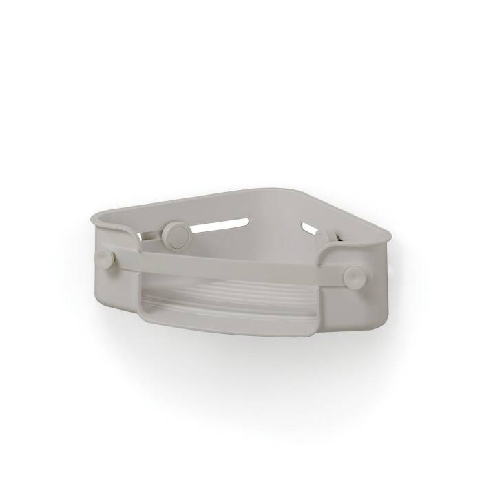 Umbra - Półka narożna szara, FLEX GEL-LOCK