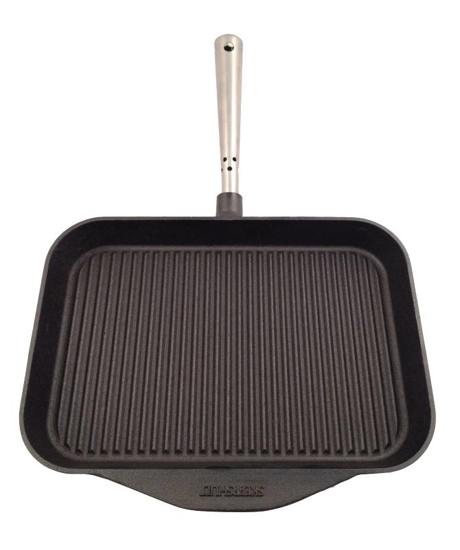 Skeppshult - Patelnia grillowa prostokątna, stalowa rączka