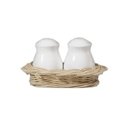 La Porcellana Bianca - wiklinowy kosz na zestaw do soli i pieprzu Midollino