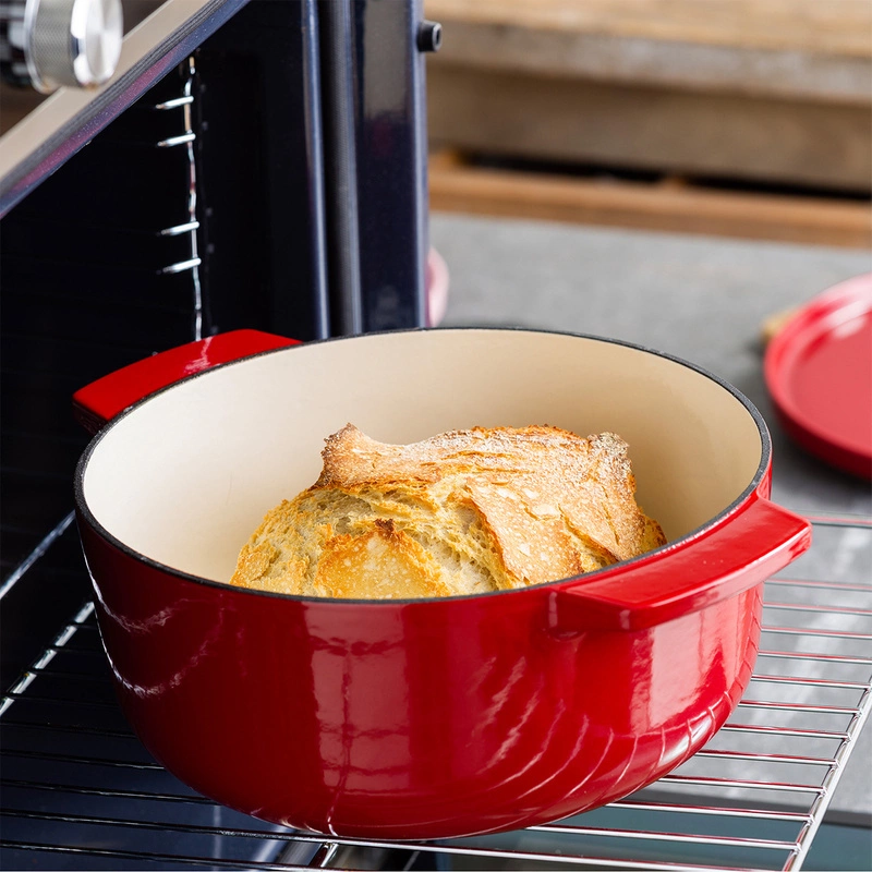 KitchenAid - garnek żeliwny owalny 5,6L Empire Red