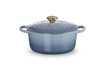 Le Creuset brytfanna żeliwna emaliowana Signature okrągła 24 cm 4.2l chambray
