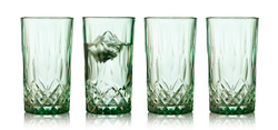 Lyngby Glas - Szklanki do koktajli Sorrento 380 ml 4 sztuki zielone