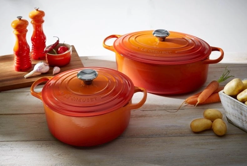 Le Creuset - brytfanna żeliwna emaliowana Signature okrągła 18 cm 1,8 l płomienna
