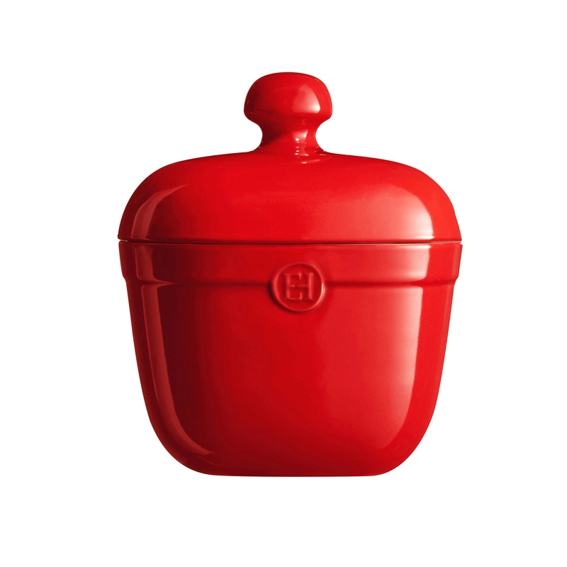 Emile Henry - Słoik na ciasteczka - czerwony