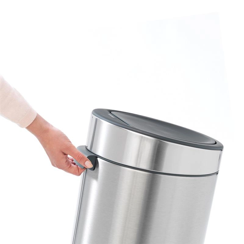Brabantia - kosz na śmieci Touch Bin New 30l matowa stal FPP