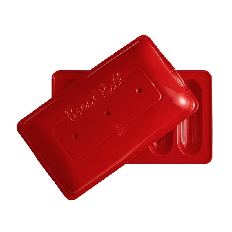Emile Henry - Forma do wypieku 5 mini bagietek - czerwony