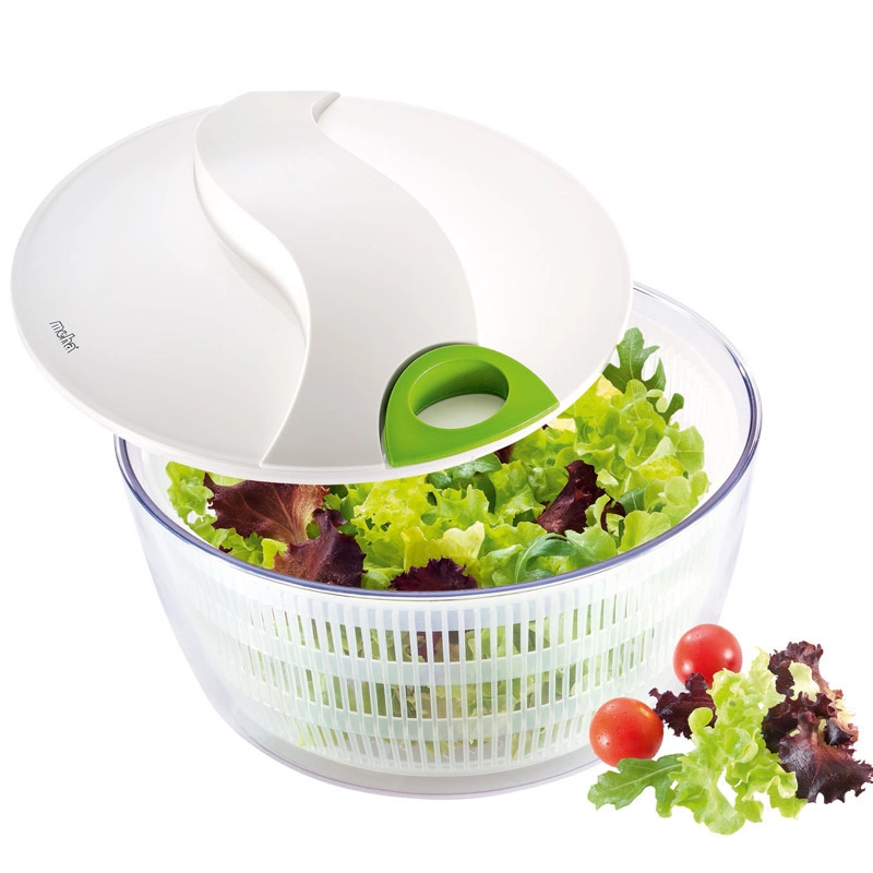 Moha - Suszarka do sałaty biała TURBYbiały, zielona rączka