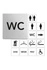 Zack - szyld samoprzylepny WC  Indici 