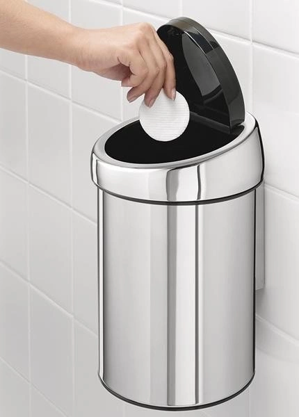 Brabantia - kosz na śmieci Touch Bin 3 L stal polerowana