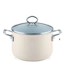 Riess - Garnek wysoki z pokrywą 4,0l 20cm Avorio