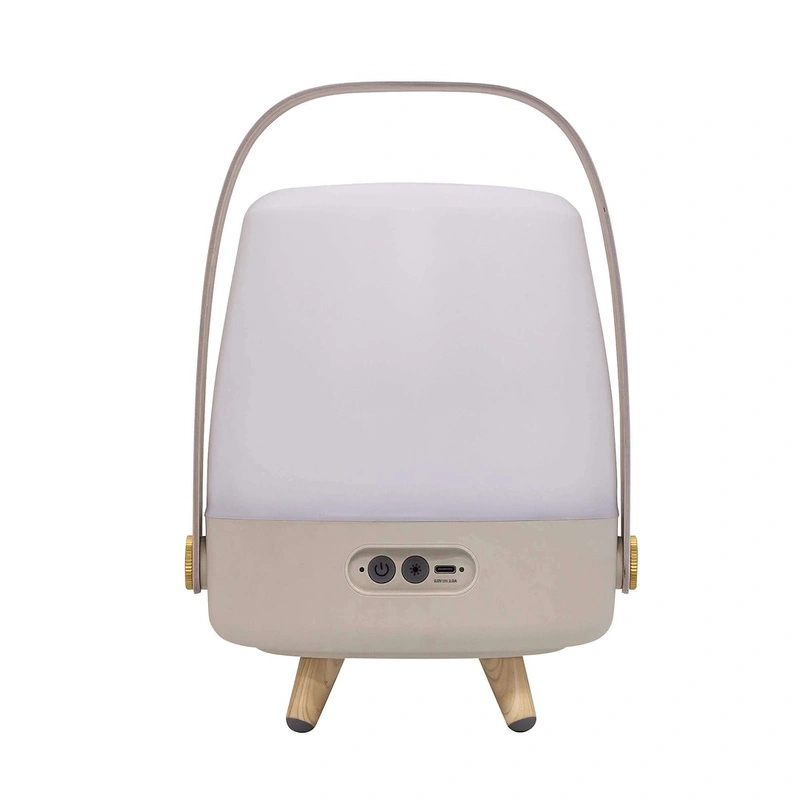 Kooduu - LITE-UP PLAY MINI Lampa przenośna z głośnikiem - Beżowy