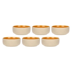 Rose&Tulipani - ARPEGGIO Zestaw 6 miseczek pomarańczowy 14.5 cm