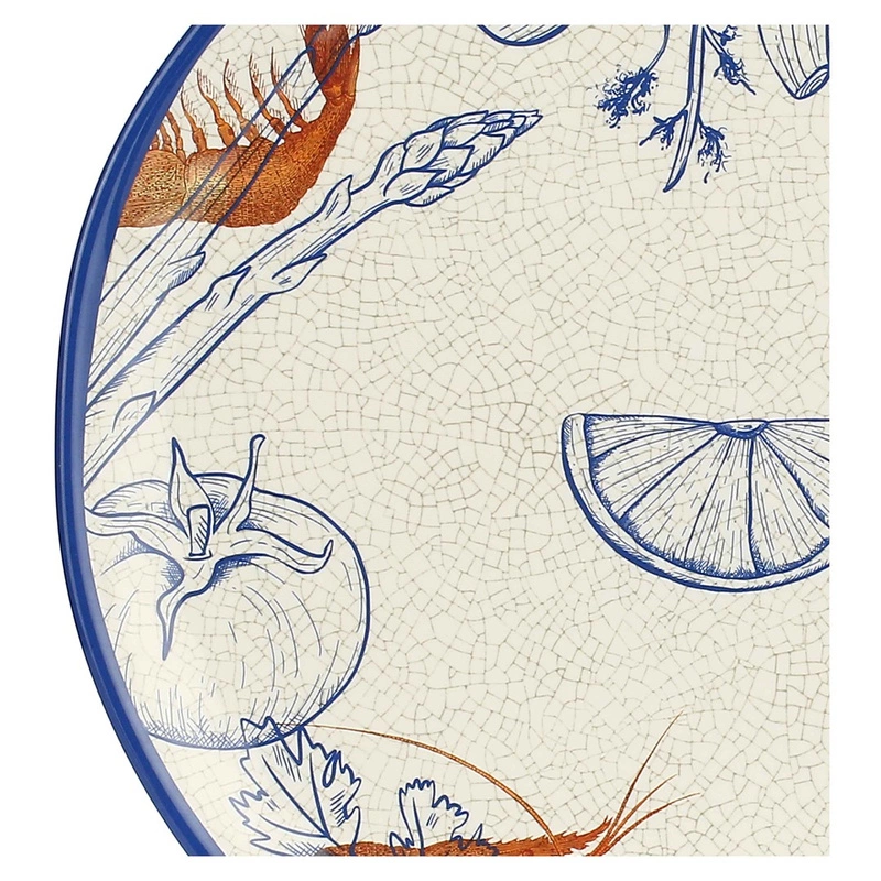 ROSE&TULIPANI - Ocean Life Duża taca okrągła z melaminy 42 cm